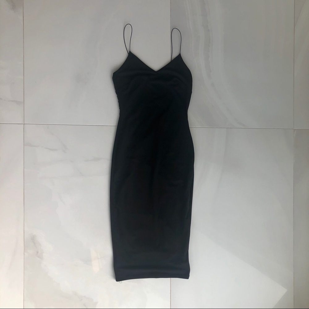 Necessary Clothing Black Midi Dress